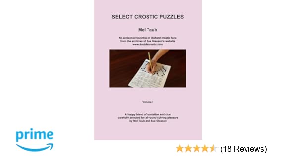 Crosswords Crostic Select Crostic Puzzles 3 50 More Acclaimed Favorites 